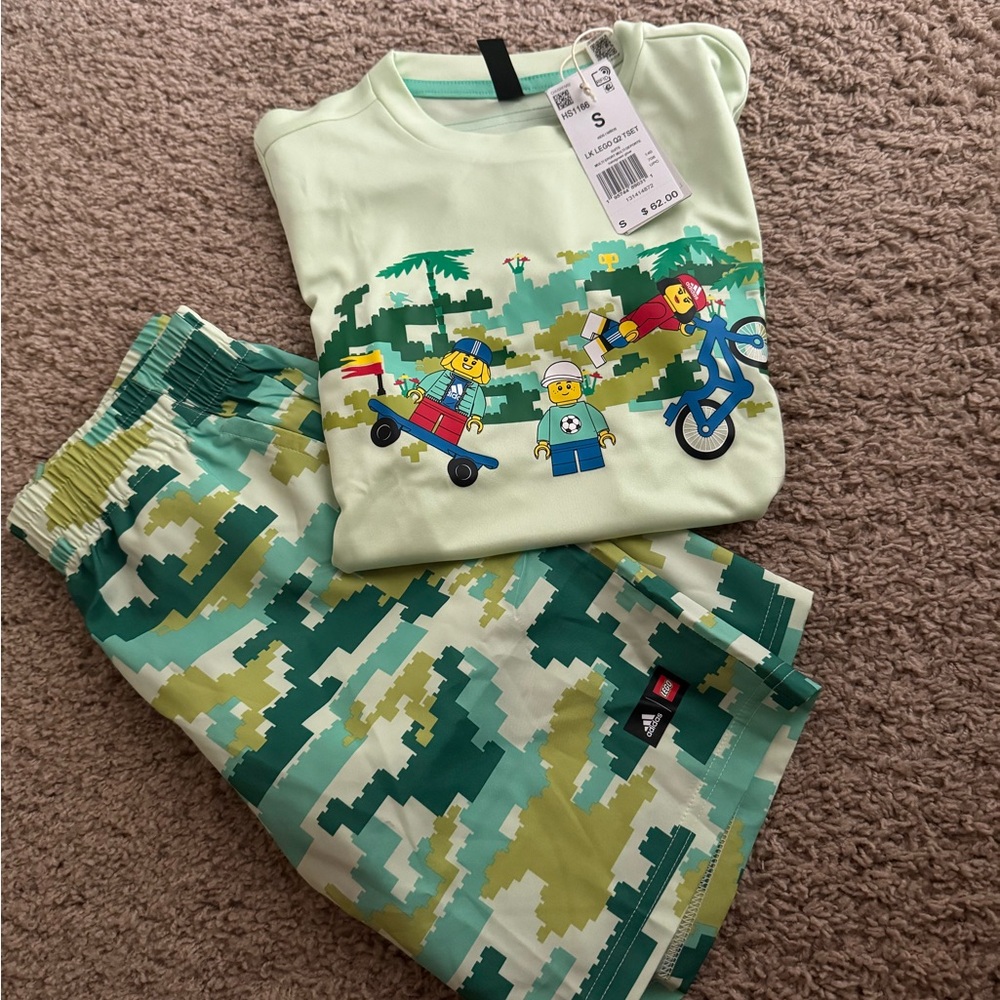 Adidas Green Athletic Brick Matching Set